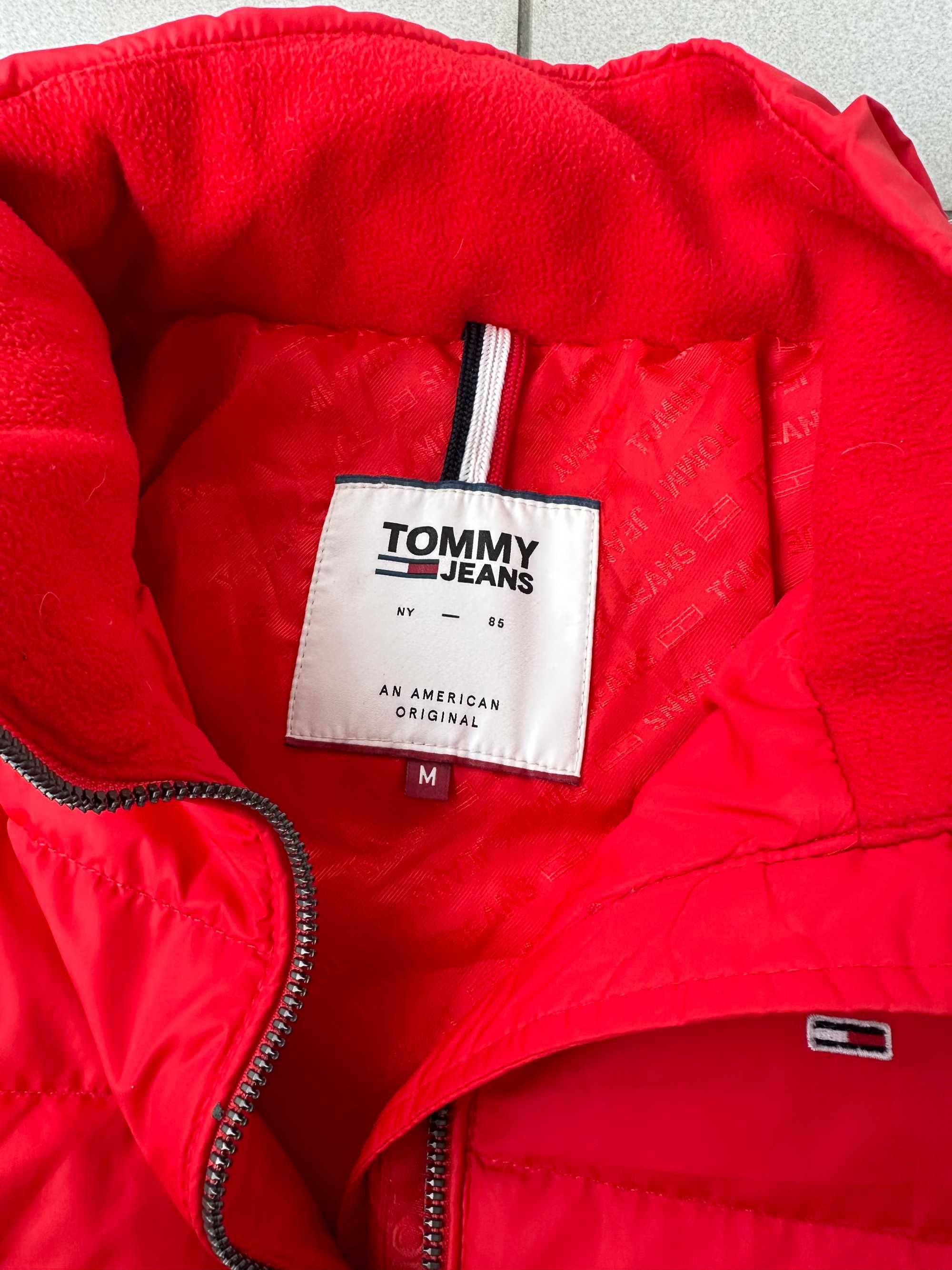 Kurtka pikowana Tommy Hilfiger damska czerwona r. L
