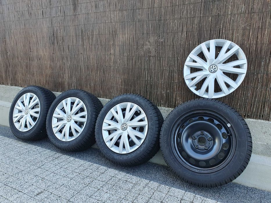4x Oryginalne koła 16-stki VW 205/55/16 91H Dunlop Sport 7,6mm 2018r.