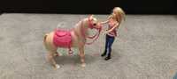 Tańczący koń z lalką Barbie stan idealny