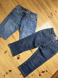 Spodnie jeans w rozm 27 S 3/4 długość