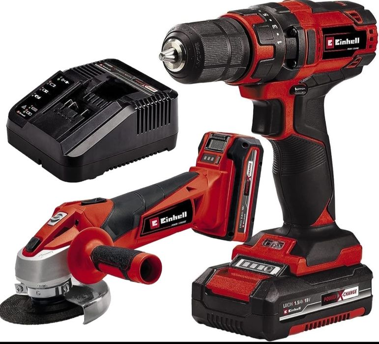 Zestaw wkrętarko-wiertarka + szlifierka Einhell TC-TK 18 Li Kit