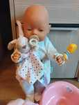 Baby Born Zapf Creations, używana z akcesoriami.