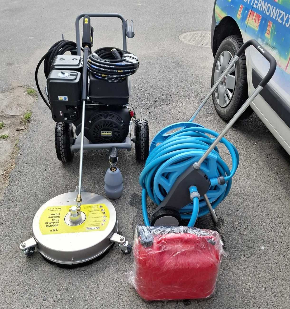 Wynajem Myjki Spalinowej Karcher 9/25 G - 250BAR - Kostka, Elewacja