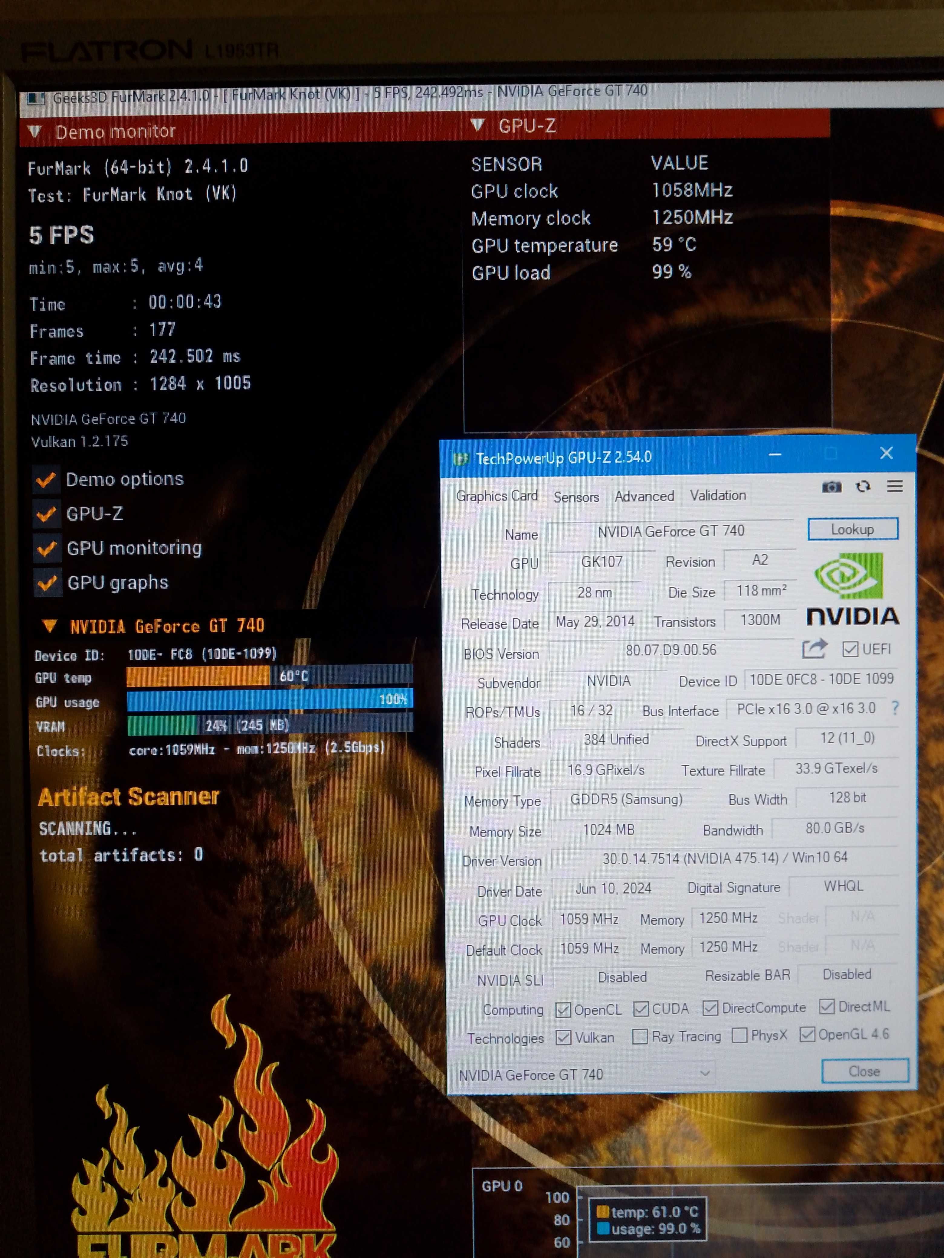 Видеокарта GT740