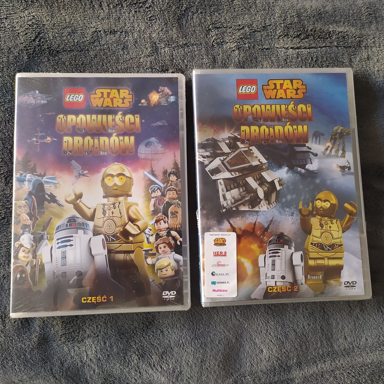 Zestaw bajek LEGO na DVD.