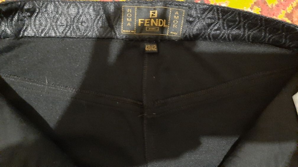 Классные нарядные джинсы, брюки стреч известного бренда Fendi, винтаж