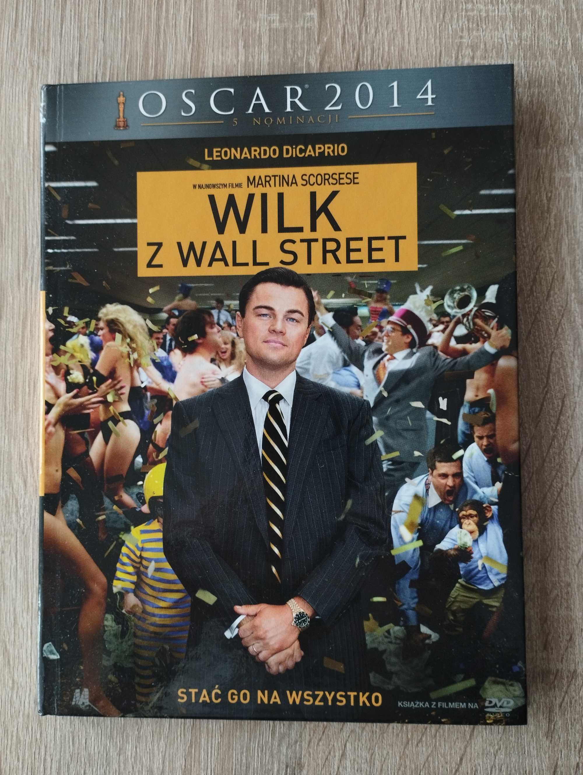 Płyta DVD z filmem pt. "Wilk z Wall Street"
