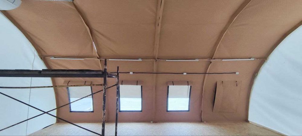 Тентовий арочний намет 16*8*4 метри, ангар, теплиця, склад