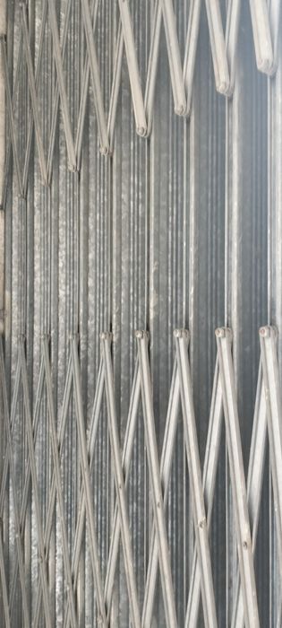 Portão de fole zinco