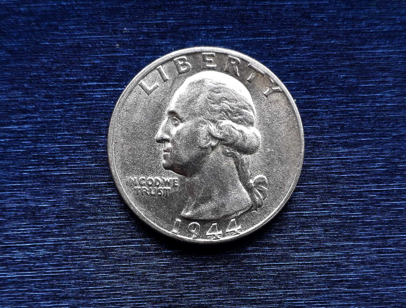 Продам 25 центов США (серебро) 1944 года