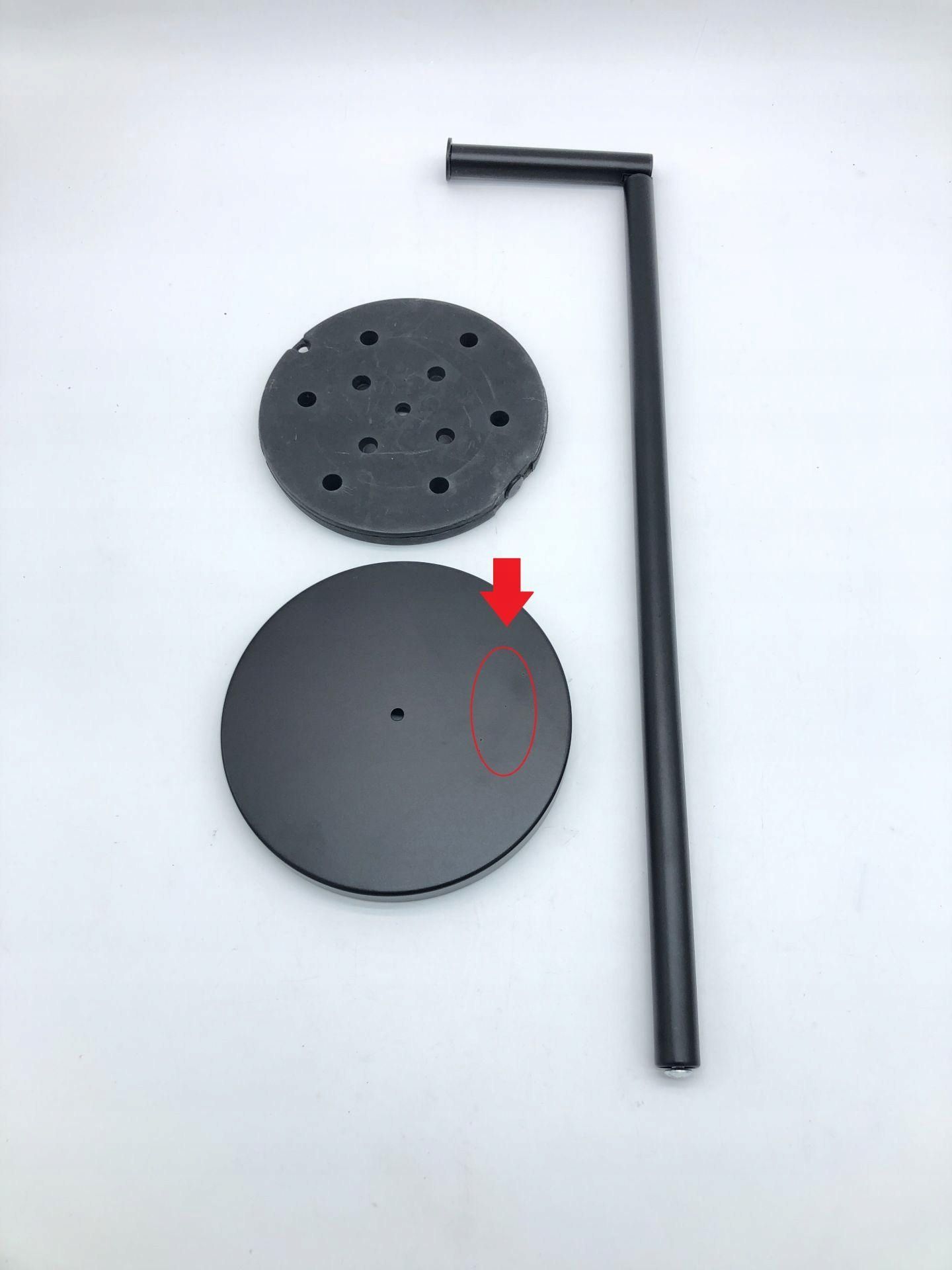 WENKO stojak na papier toaletowy czarny stalowy minimalistyczny design