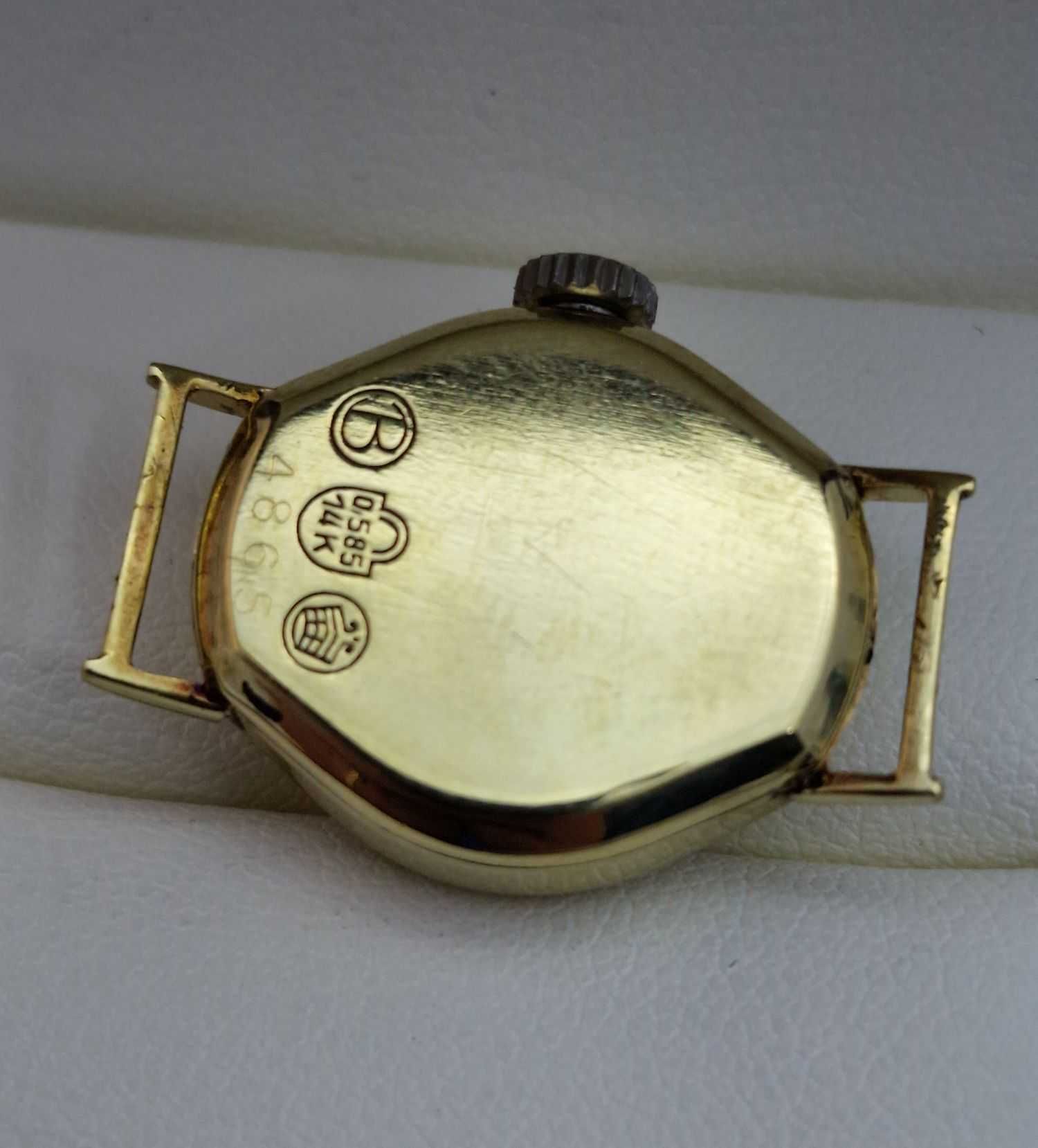 Złoty damski zegarek Bifora 585