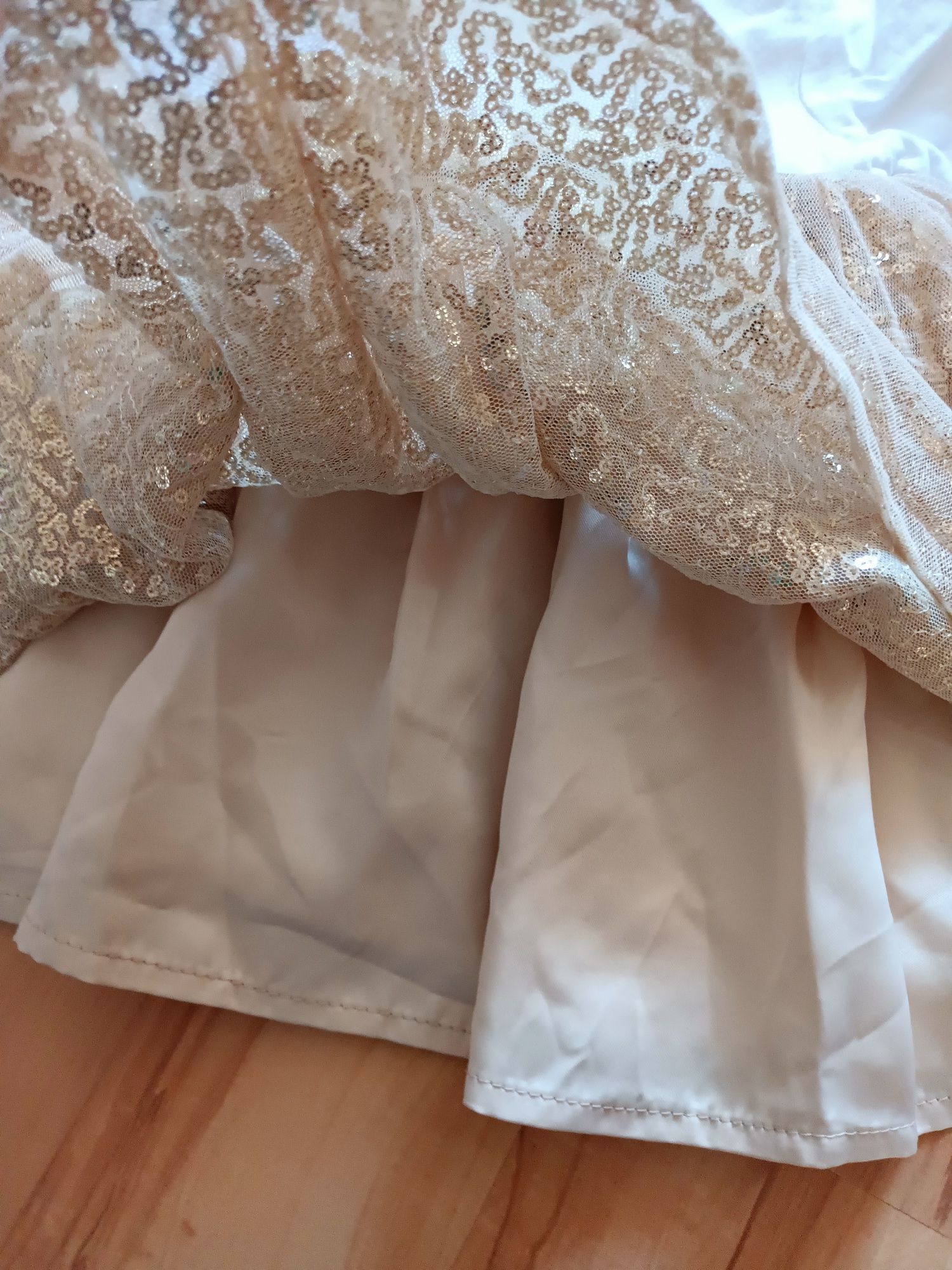 Sukienka tiul brokat 6-9 m