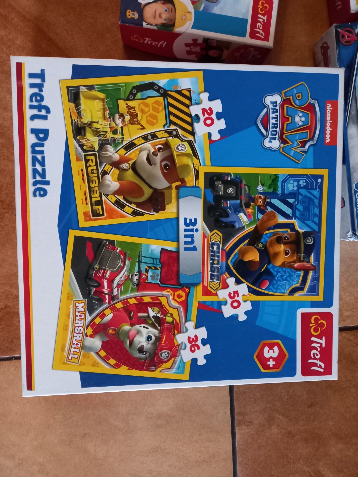 Puzzle 4 opakowania, 3+.