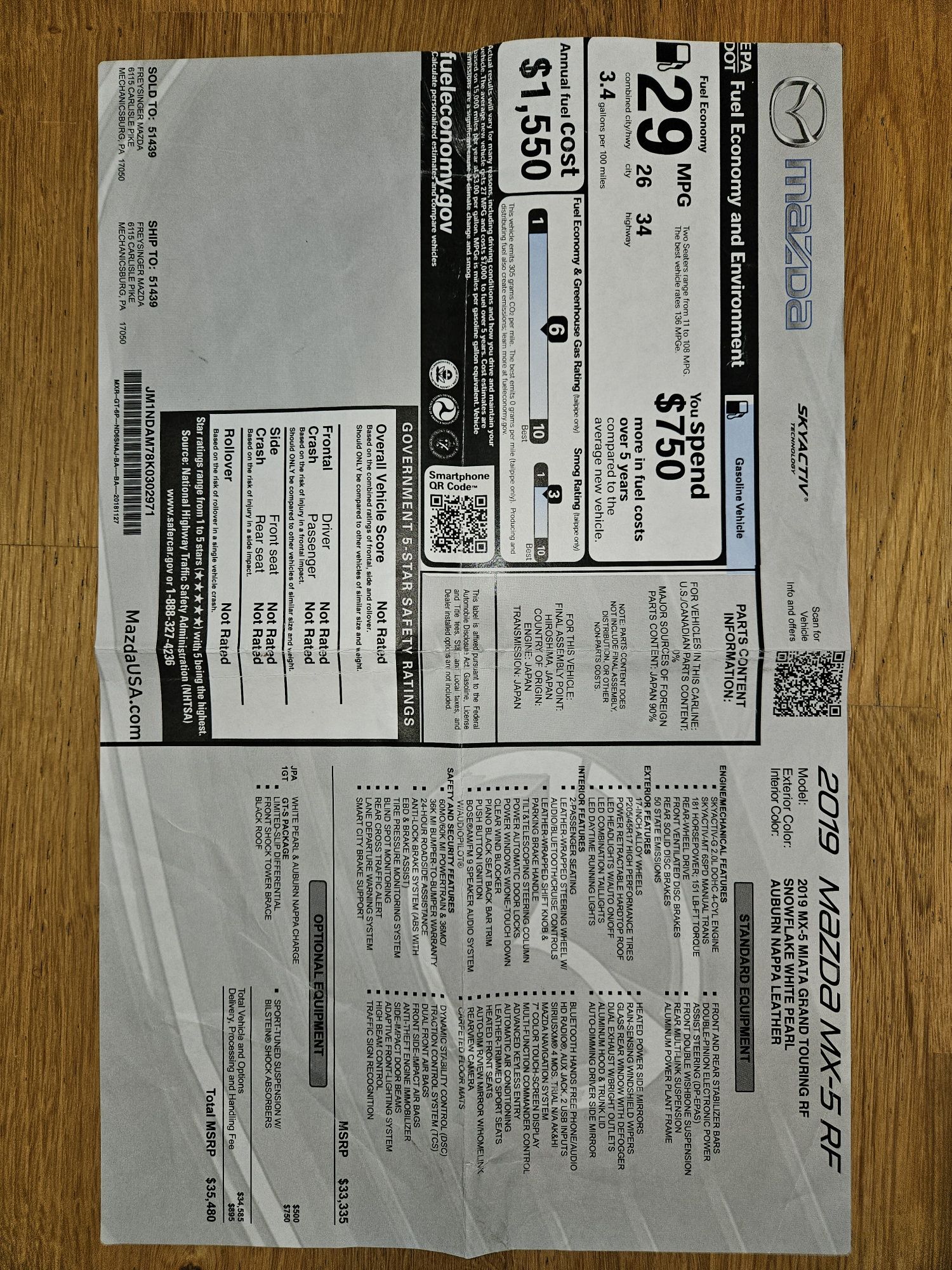 Mazda MX-5 RF 2018 ND2 181KM