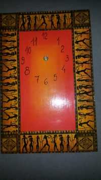 Zegar ręcznie malowany motyw afrykański