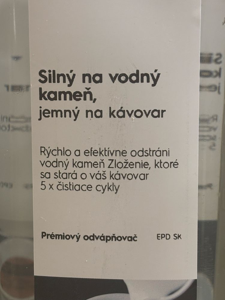 Wysokiej jakości odkamieniacz do ekspresów do kawy Electrolux