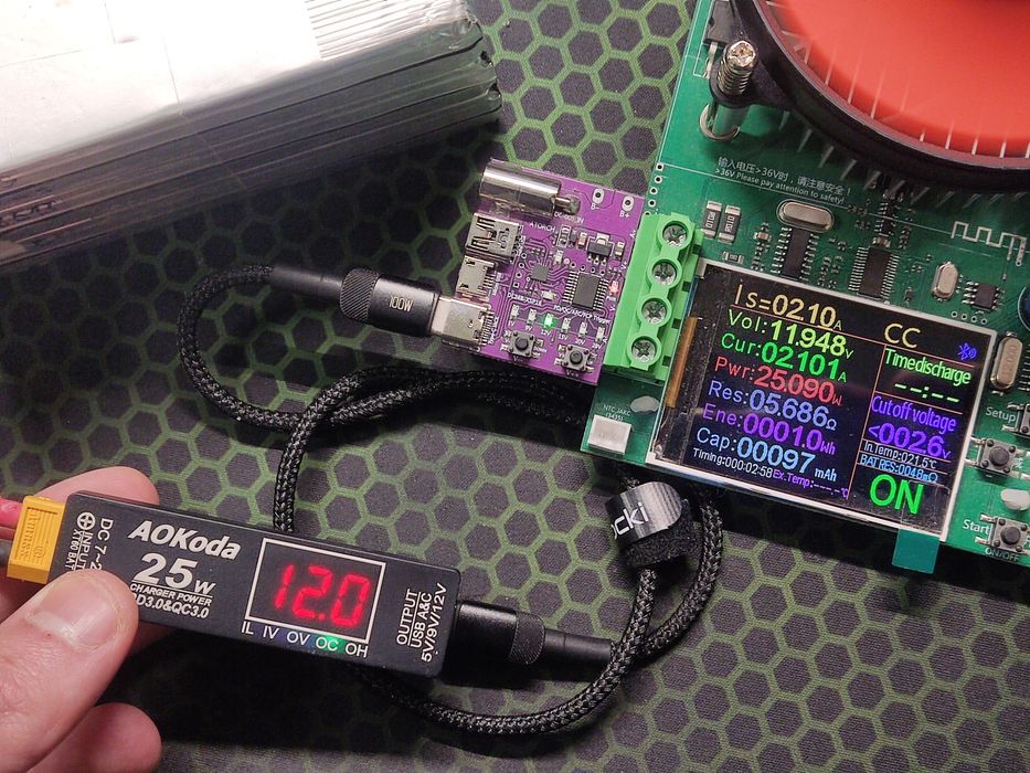 Універсальна зарядка PD 3.0 usb 25w AOkoda XT 60 (від АКБ дрона)