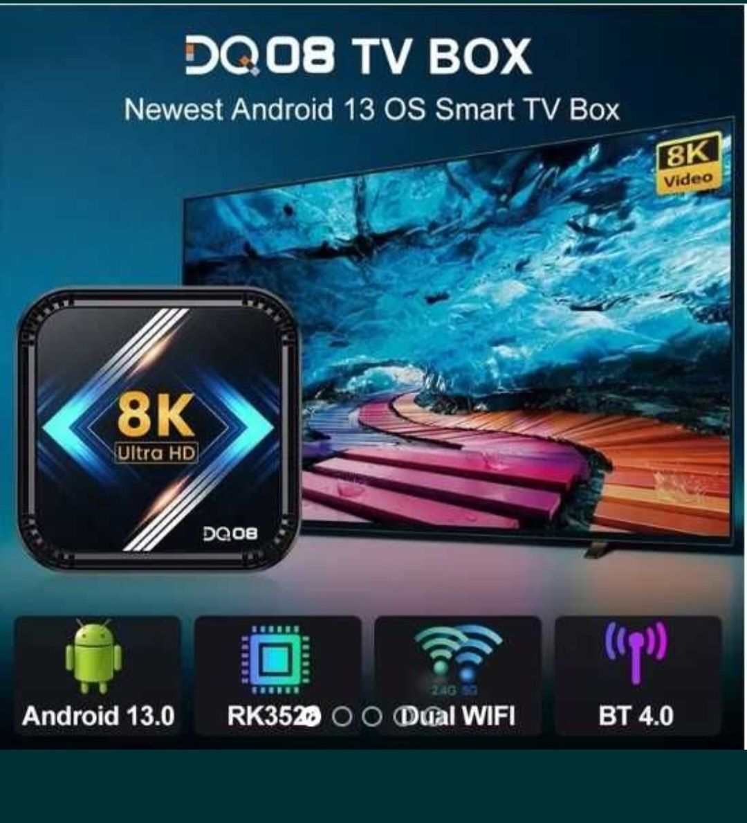 Smart TV Box 2023 року випуску DQ08  4/64