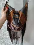 Torebka skórzana skóra naturalna RIVER ISLAND LIMITED Boho hippie