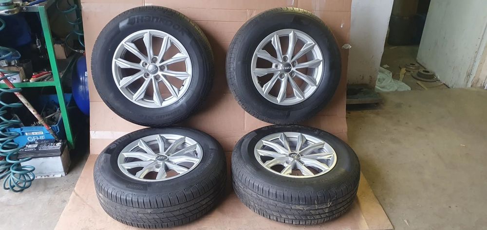 Alufelgi z oponami alusy felgi aluminiowe 5x112 17 8J ET39 235/65 R17 Audi Q5 Q3 80A601025