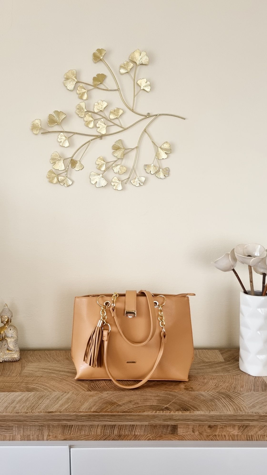 Beżowa torebka shopper Wittchen