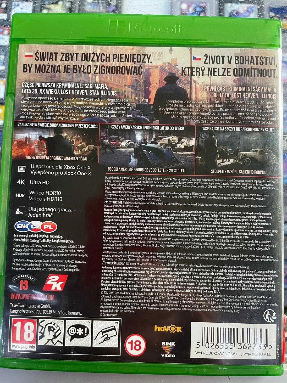 Xbox One - Mafia Devinitive Edition - PL