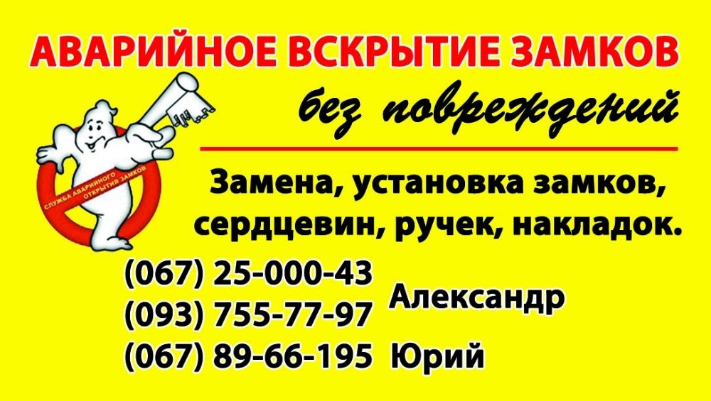Заміна замків цилиндрів сердцевин кодових замків