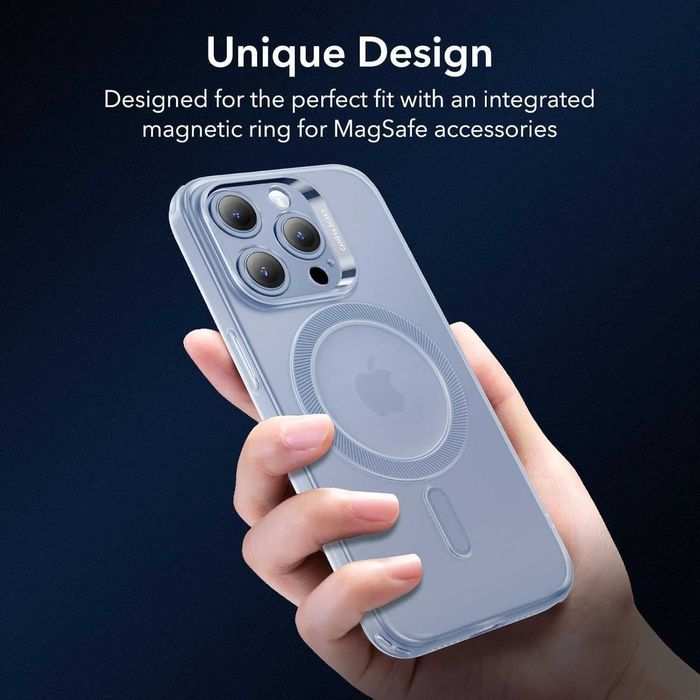ESR etui magsafe iPhone 13 Pro etui mocne pancenre pół mat niebieski