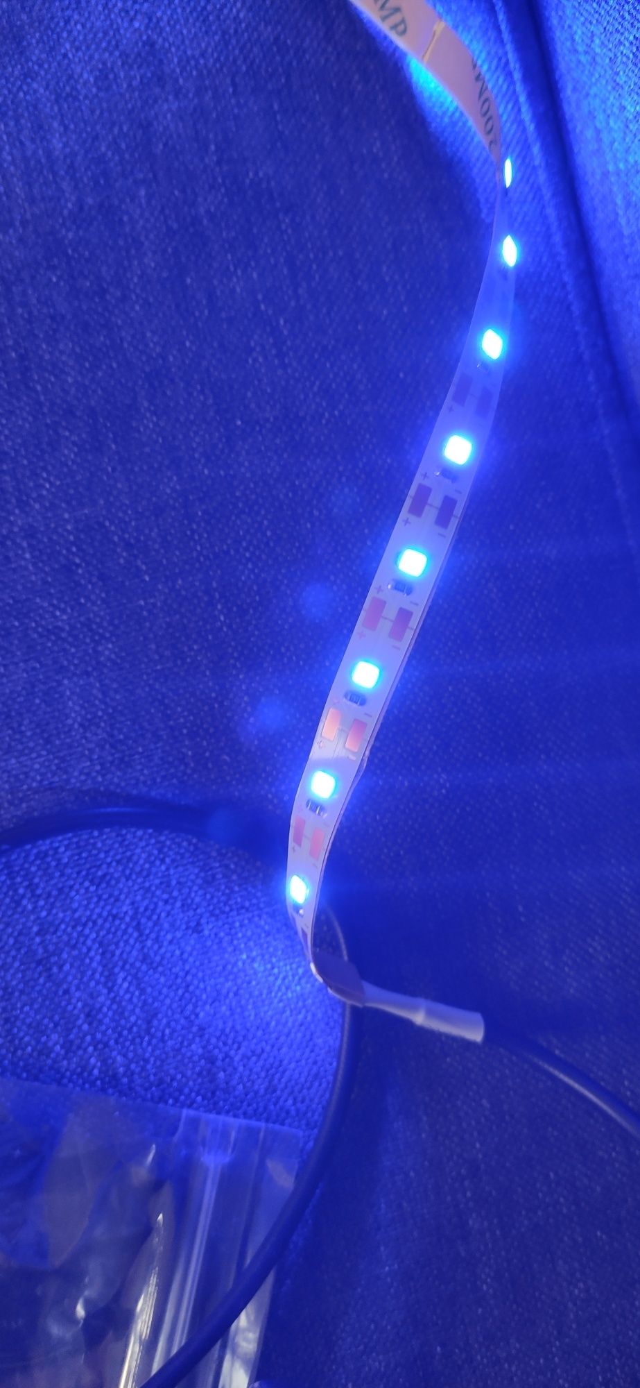 Listwa LED kolor niebieski na USB 45cm