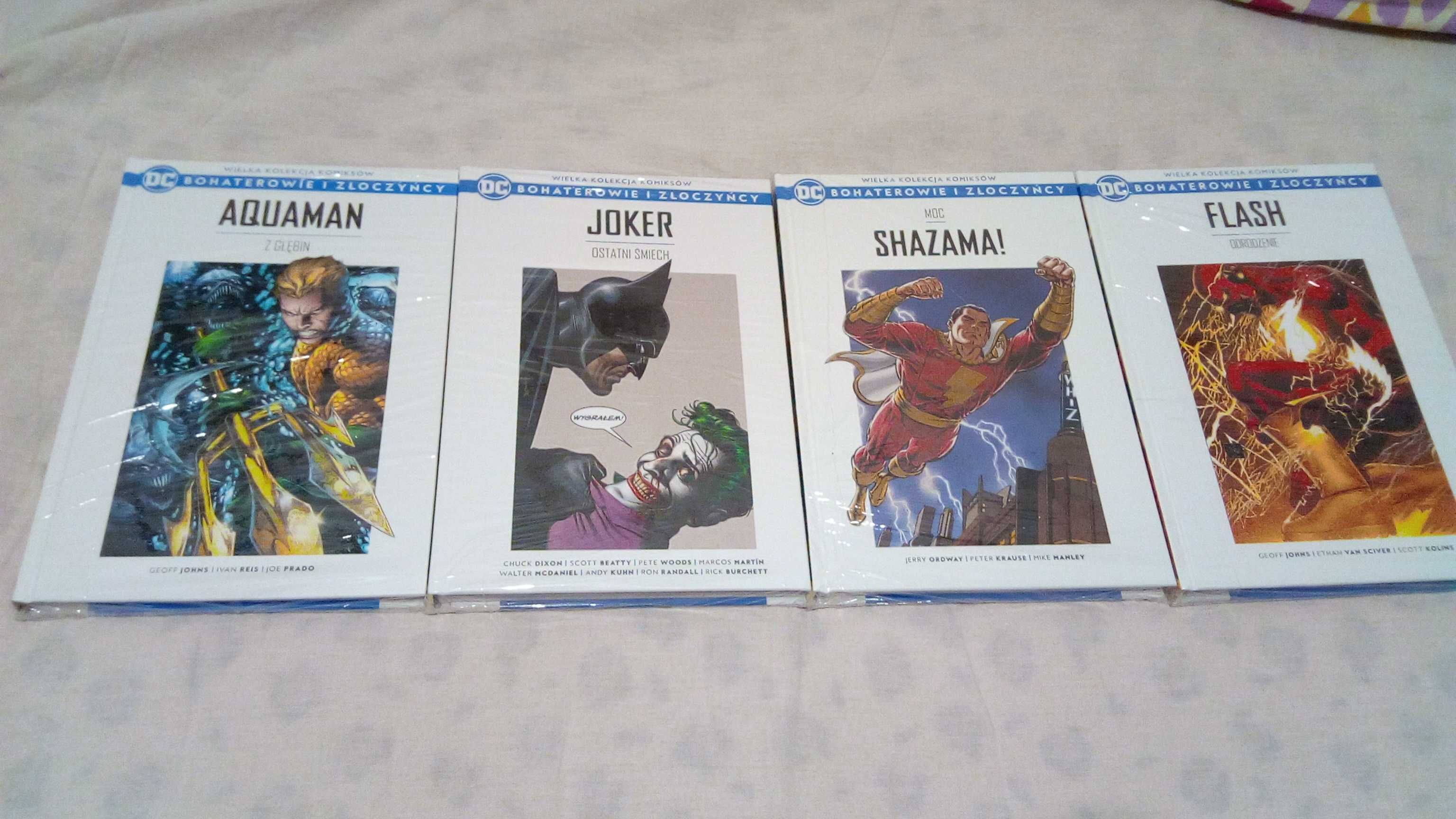 Zestaw 4 komiksów - Bohaterowie i Złoczyńcy - outlet (Joker, Flash)