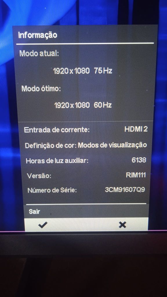 Monitor HP 75hz 27 polegadas