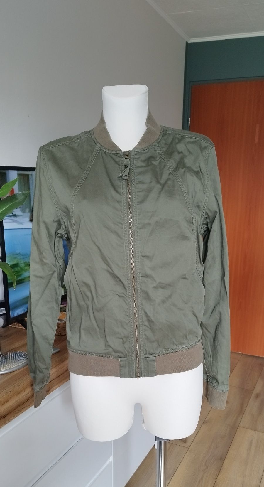 Bomberka bluza damska khaki rozmiar 34 XS H&M