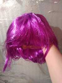 Фиолетовый парик перука