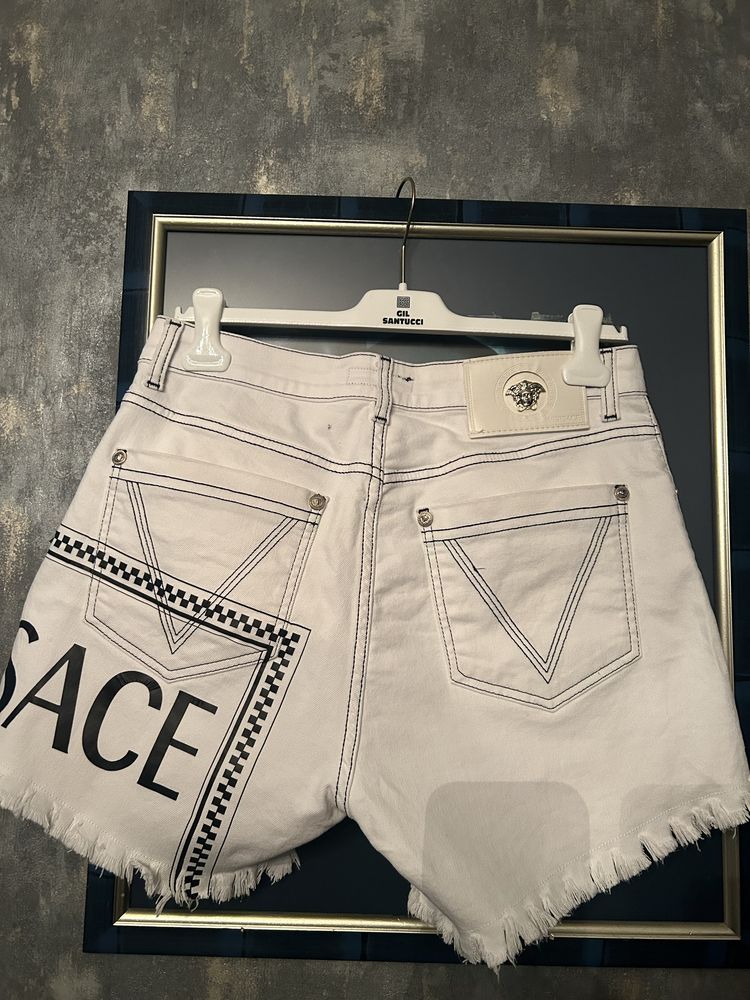 Mega spodenki jeans  Versace-super napis r.M/L