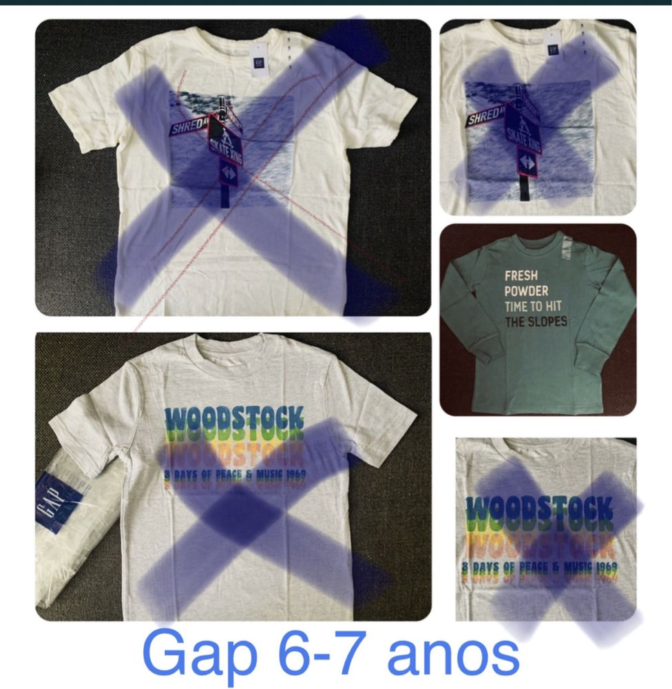 Longsleeve Gap nova, tam 6-7 anos