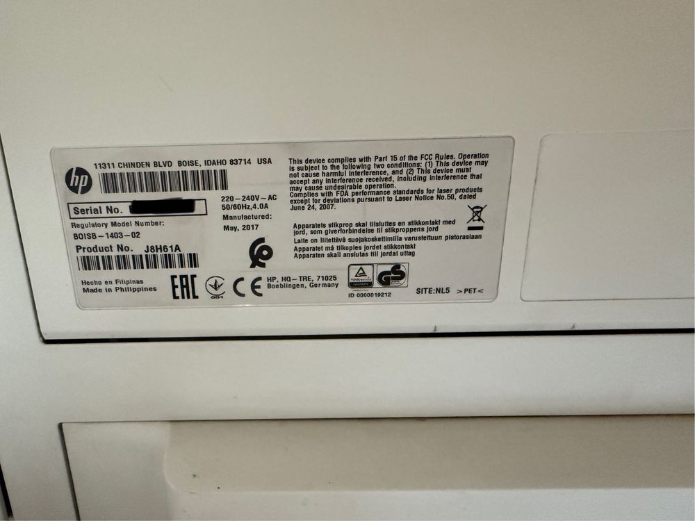 Принтер лазерний HP LaserJet Pro M501