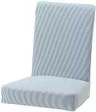 IKEA HENRIKSDAL pokrycie krzesła Remvallen Niebieski Biały 2 sztuki