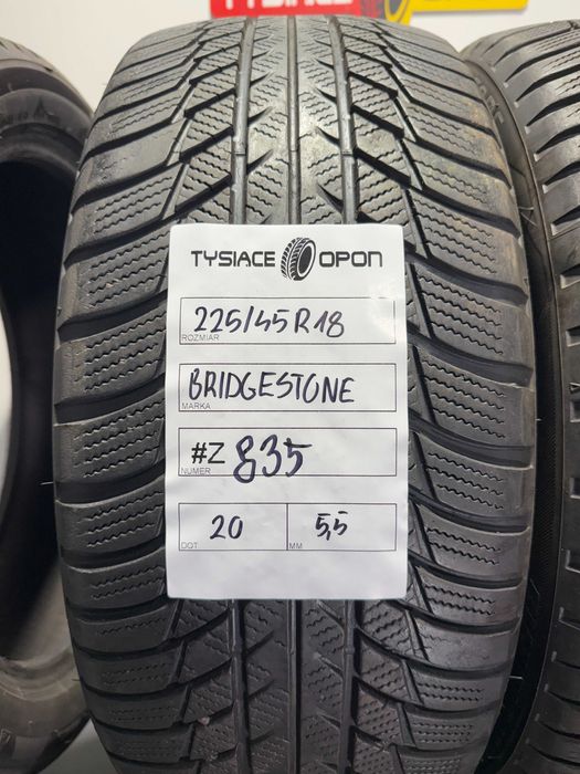 Opony Zimowe 225/45/18 Bridgestone Blizzak Komplet #Z835