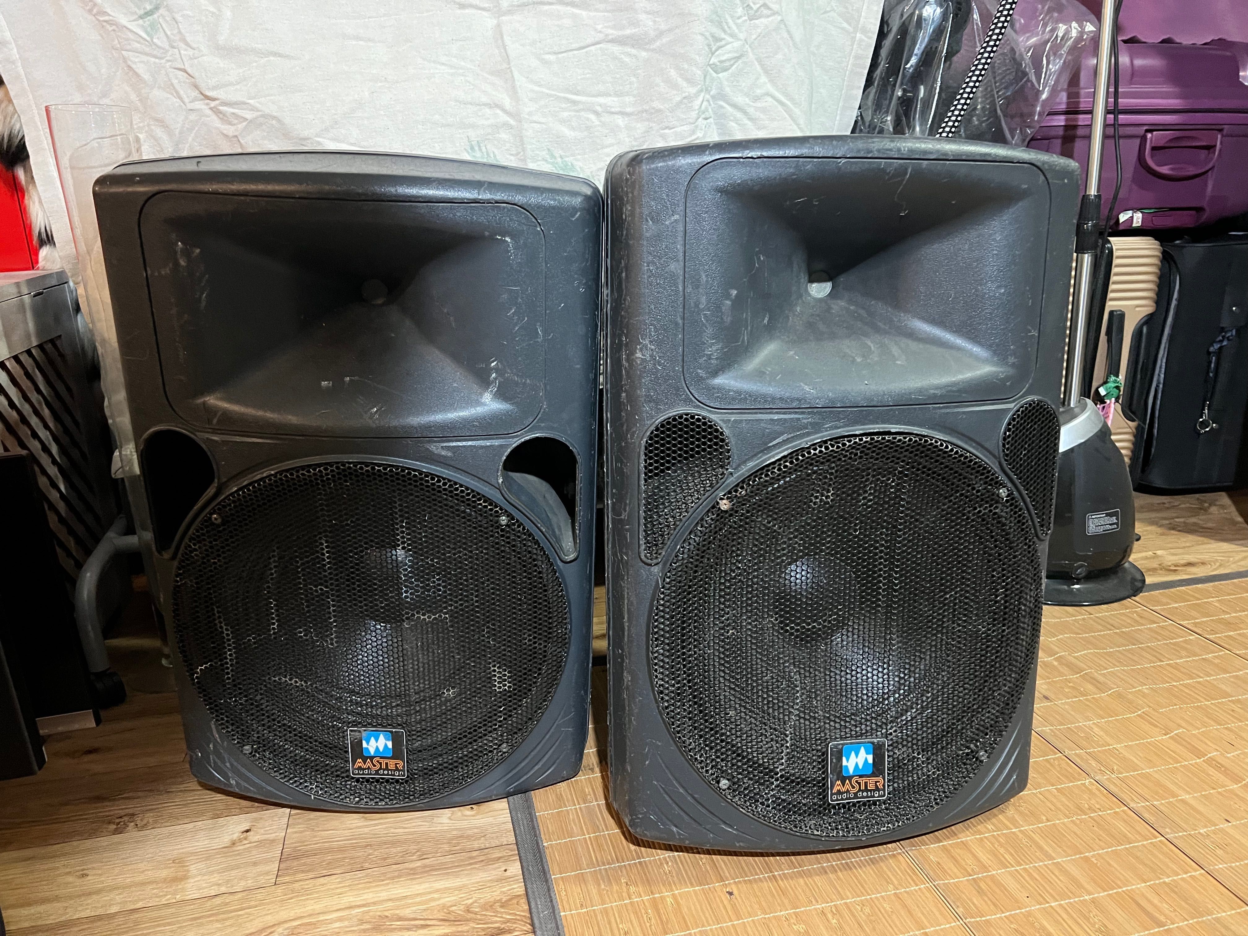 głośniki estradowe 1000w master audio design n15 p500