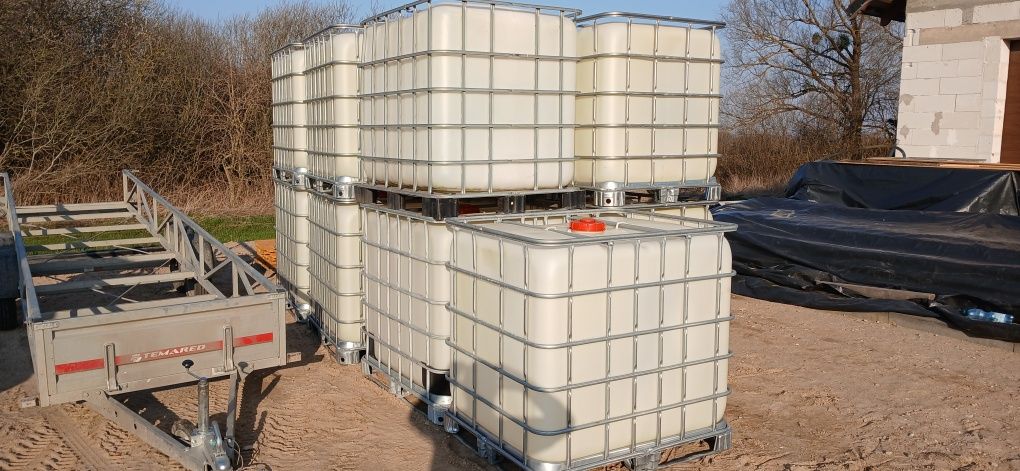 Zbiornik mauzer 1000L, zbiornik na deszczówkę 1000L