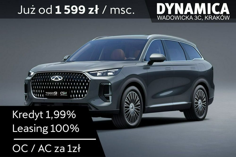 Chery Tiggo 9 PRESTIGE - 428KM - 1.5 T-GDI - Rocznik 2025