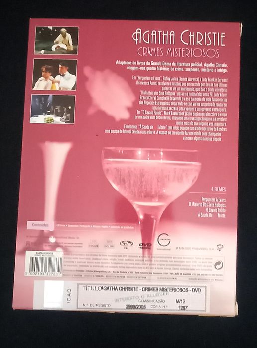 DVDs Agatha Christie.