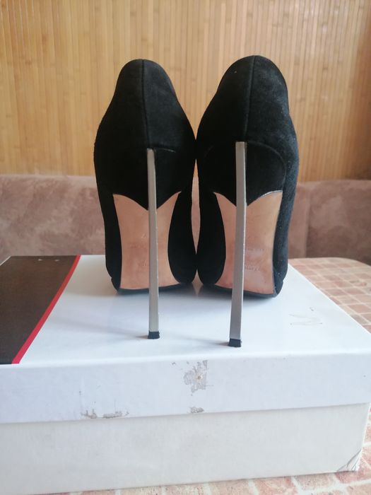 Туфлі лодочки на шпильці, замш, Casadei, 37 р.