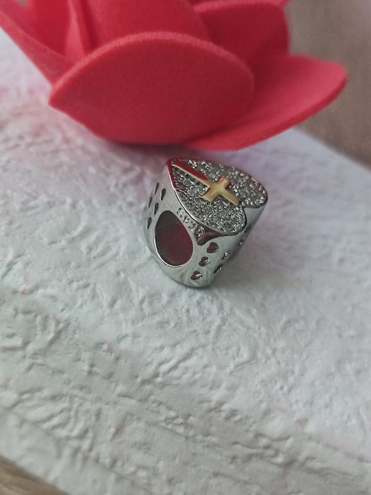 Charm's Bóg Wiara zawieszka srebrna S925