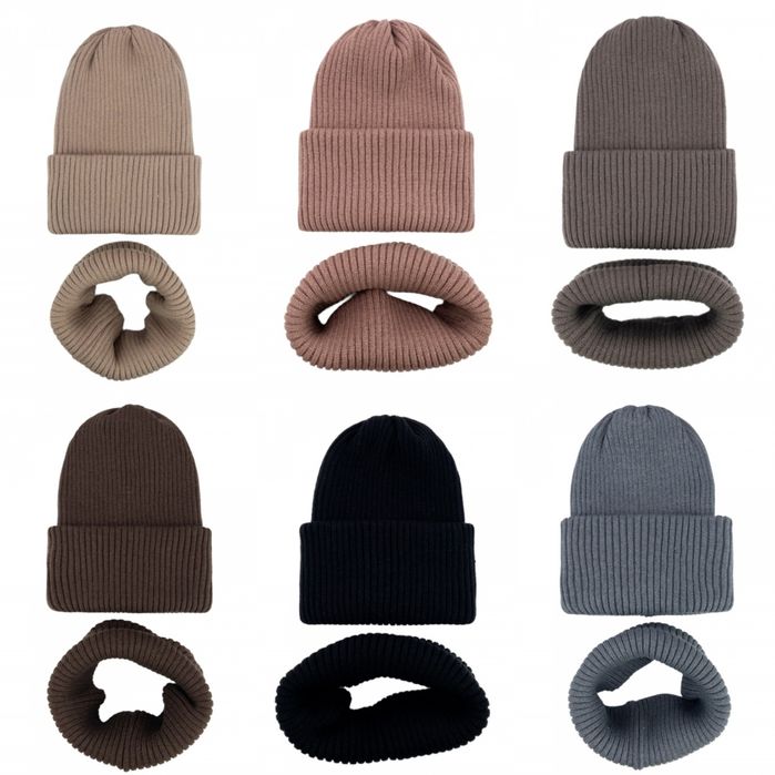 Шапка і хомут для дівчинки хлопчика демісезон