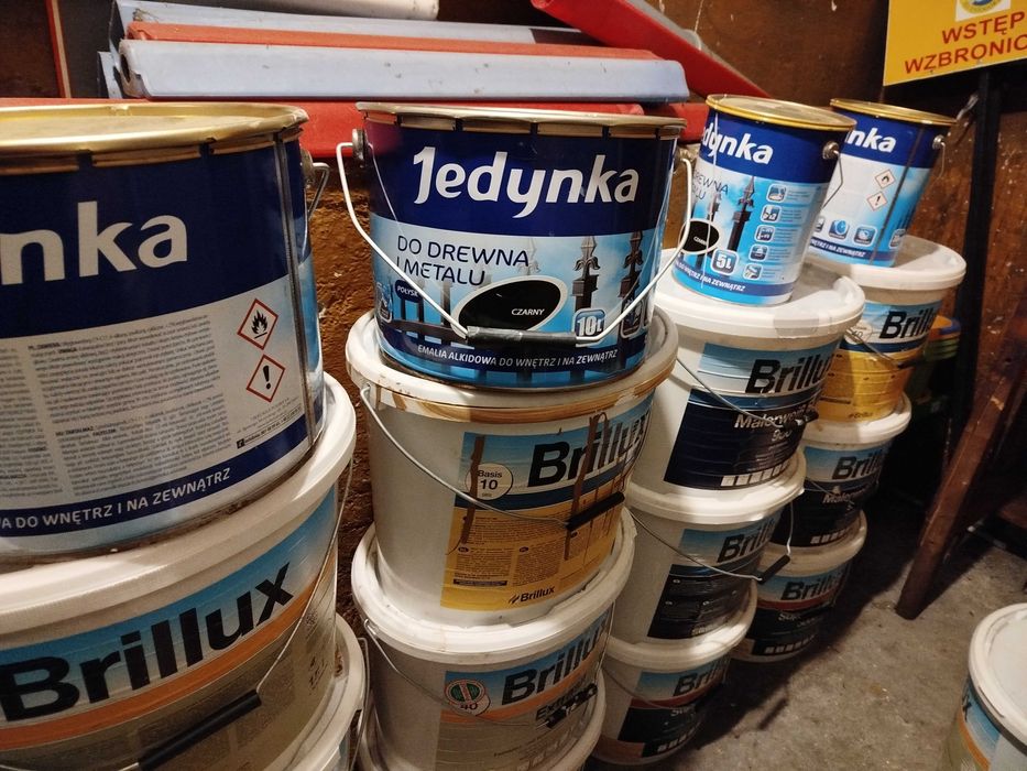 Farba Brillux 15l x24, ściany, elewacje, Jedynka metal  Cena za całość