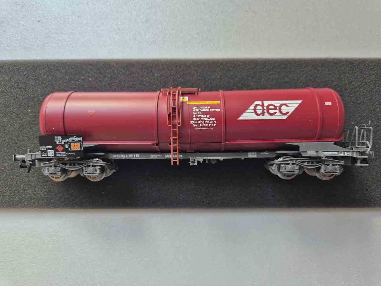 Nowy zestaw KEMO GECONVVM 74154 wagony cysterny DEC PKP H0