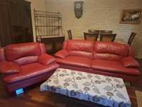 Sofa skórzana i fotel