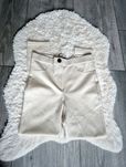 Damskie kremowe legginsy Zara rozmiar S